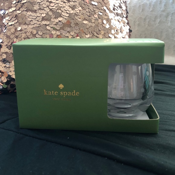 kate spade Dining New In Box Kate Spade Dot Wine Glasses Poshmark